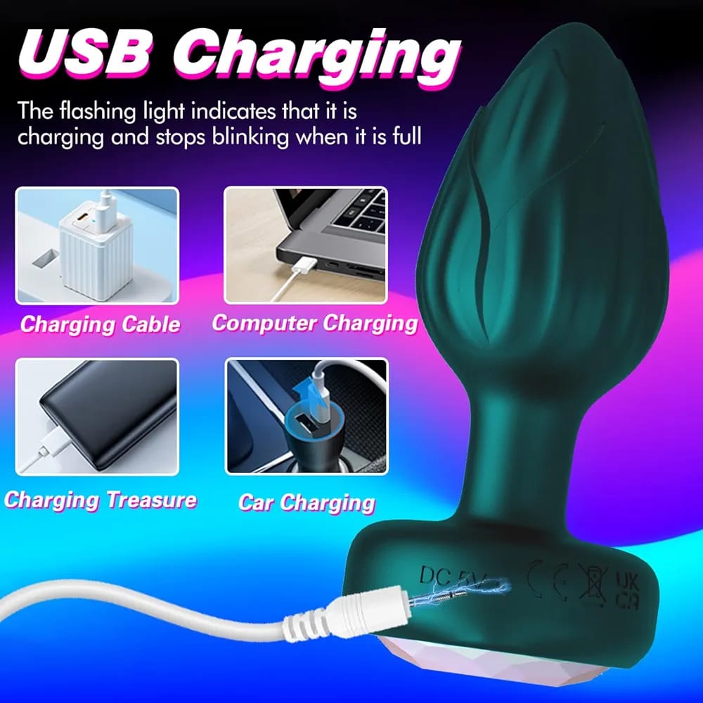 Aurora Glow Rechargeable Silicone Plug